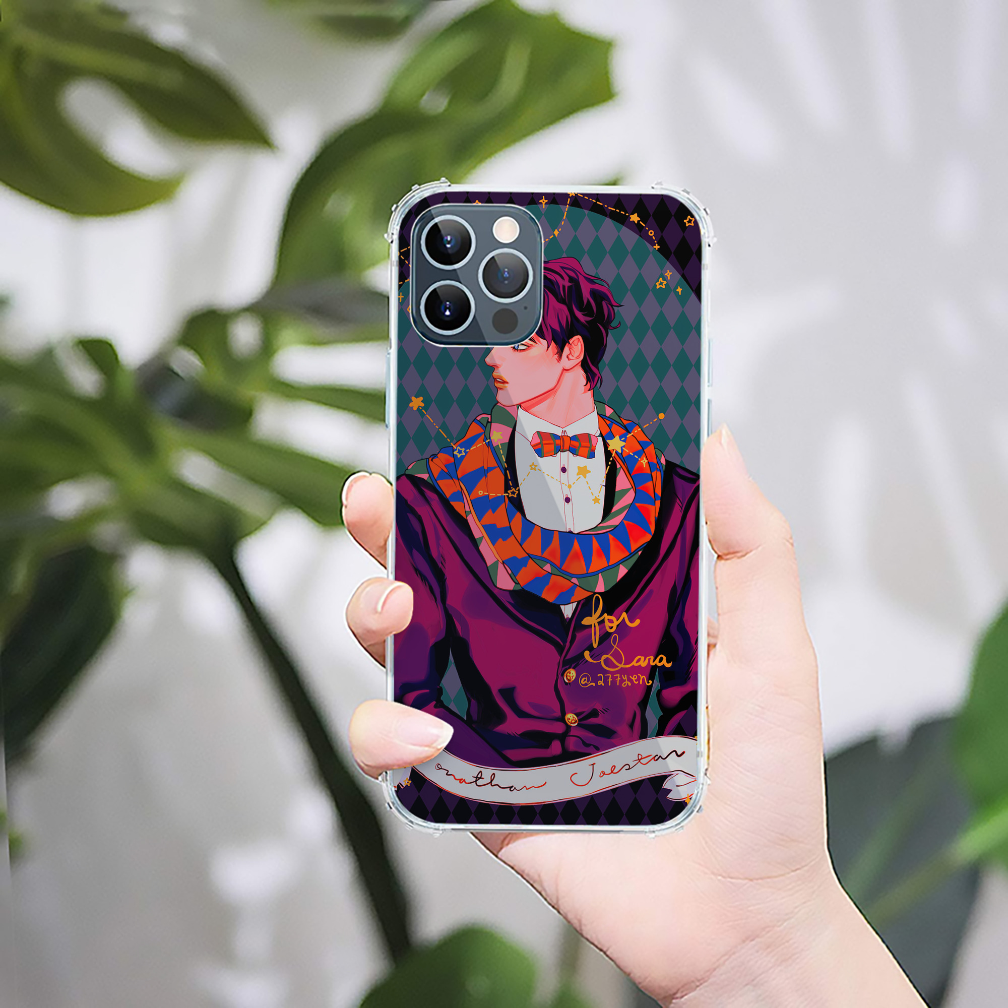 （画像用） ジョジョの奇妙な冒険 JoJo's Bizarre Adventure 【iPhone 12シリーズ対応】透明スマホケース（クリアソフトケース）